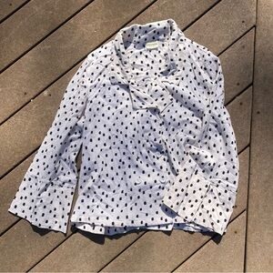 ZULU & ZEPHYR airy cotton double-breasted shirt jacket, Sz L, 100% cotton EUC